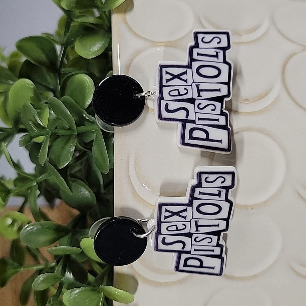 SEX PISTOLS Drop Earrings, S925